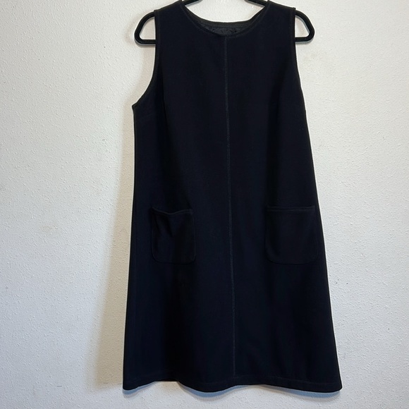 Talbots Womens Black Fleeced Winter Dress Minimalist Size XL - Picture 3 of 16